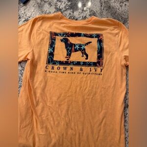 Crown & Ivy Kids Orange Graphic Tee